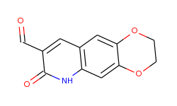7-oxo-2,3,6,7-tetrahydro-[1,4]dioxino[2,3-g]-quinoline-8-carbaldehyde