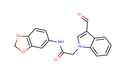 n-benzo[1,3]dioxol-5-yl-2-(3-formyl-indol-1-yl)-acetamide