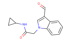 n-cyclopropyl-2-(3-formyl-indol-1-yl)-acetamide