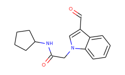 n-cyclopentyl-2-(3-formyl-indol-1-yl)-acetamide