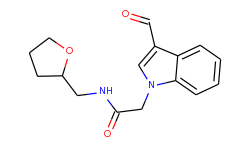 2-(3-formyl-indol-1-yl)-n-(tetrahydro-furan-2-ylmethyl)-acetamide