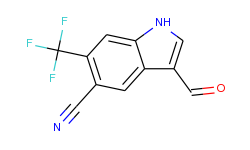 3-formyl-6-(trifluoromethyl)-1h-indole-5-carbonitrile