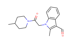 2-methyl-1-[2-(4-methyl-1-piperidyl)-2-oxo-ethyl]indole-3-carbaldehyde