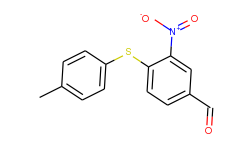 Benzaldehyde, 4-[(4-methylphenyl)thio]-3-nitro-