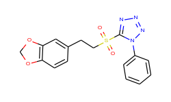 5-(2-(benzo[d][1,3]dioxol-5-yl)ethylsulfonyl)-1-phenyl-1h-tetrazole