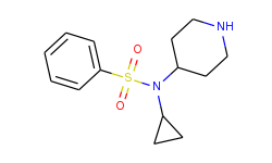 n-cyclopropyl-n-(4-piperidinyl)benzenesulfonamide