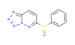Tetrazolo[1,5-b]pyridazine, 6-(phenylsulfinyl)-