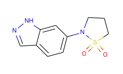 2-(1h-indazol-6-yl)tetrahydro-1h-1lambda~6~-isothiazole-1,1-dione