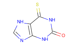 2H-Purin-2-one, 1,3,6,7-tetrahydro-6-thioxo-