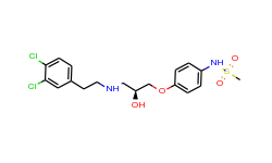 N-[4-[(2S)-3-[[2-(3,4-dichlorophenyl)ethyl]amino]-2-hydroxypropoxy]phenyl]-methanesulfonamide