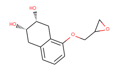 cis-1,2,3,4-tetrahydro-5-(oxiranylmethoxy)-2,3-naphthalenediol