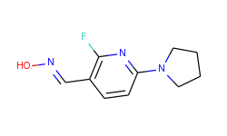 (e)-2-fluoro-6-(pyrrolidin-1-yl)nicotinaldehyde oxime