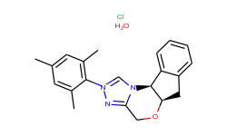 (+)-(5ar,10bs)-5a,10b-dihydro-2-(2,4,6-trimethylphenyl)-4h,6h-indeno[2,1-b][1,2,4]triazolo[4,3-d][1,