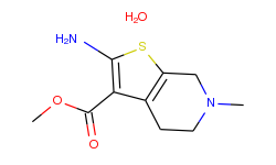 methyl 2-amino-6-methyl-4,5,6,7-tetrahydrothieno-[2,3-c]pyridine-3-carboxylate monohydrate