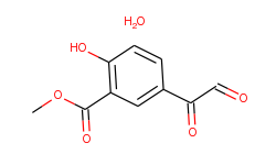 3-carbomethoxy-4-hydroxyphenylglyoxal hydrate