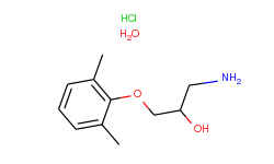 1-amino-3-(2,6-dimethyl-phenoxy)-propan-2-ol hydrochloride hydrate