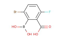 2-bromo-5-fluoro-6-carboxyphenylboronic acid