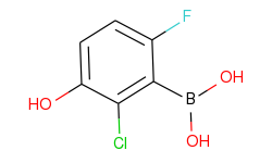 2-chloro-3-hydroxy-6-fluorophenylboronic acid