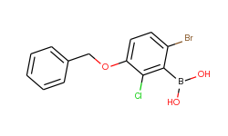 2-chloro-3-benzyloxy-6-bromophenylboronic acid