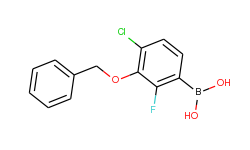 3-benzyloxy-4-chloro-2-fluorophenylboronic acid