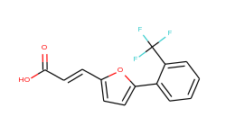 3-[5-(2-(Trifluoromethyl)phenyl)furan-2-yl]-acrylic acid, predominantly trans