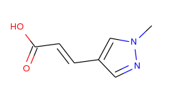 2-Propenoic acid, 3-(1-methyl-1H-pyrazol-4-yl)-, (2E)-