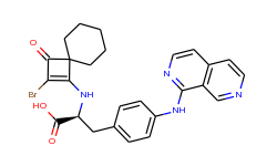(S)-3-(4-((2,7-Naphthyridin-1-yl)amino)phenyl)-2-((2-bromo-3-oxospiro[3.5]non-1-en-1-yl)amino)propan