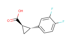 Cyclopropanecarboxylic acid, 2-(3,4-difluorophenyl)-, (1R,2R)-