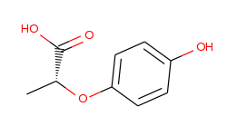 Propanoic acid, 2-(4-hydroxyphenoxy)-, (2R)-