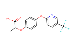 Propanoic acid, 2-[4-[[5-(trifluoromethyl)-2-pyridinyl]oxy]phenoxy]-, (2R)-