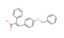 3-[4-(benzyloxy)phenyl]-2-phenylacrylic acid