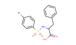 2-{[(4-bromophenyl)sulfonyl]amino}-3-phenylpropanoic acid