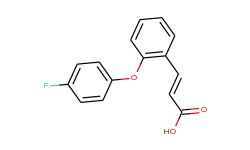 3-[2-(4-fluorophenoxy)phenyl]acrylic acid