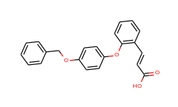 3-{2-[4-(benzyloxy)phenoxy]phenyl}acrylic acid