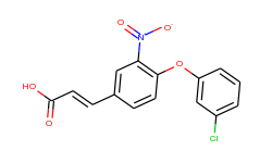 3-[4-(3-chlorophenoxy)-3-nitrophenyl]acrylic acid