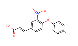 3-[4-(4-chlorophenoxy)-3-nitrophenyl]acrylic acid