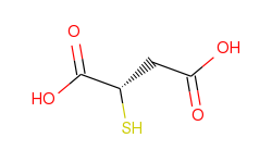 Butanedioic acid, mercapto-, (2S)-