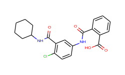 2-({4-chloro-3-[(cyclohexylamino)carbonyl]-anilino}carbonyl)benzoic acid