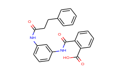 2-({3-[(3-phenylpropanoyl)amino]anilino}carbonyl)-benzoic acid