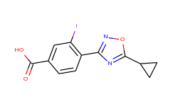 4-(5-cyclopropyl-1,2,4-oxadiazol-3-yl)-3-iodobenzoic acid