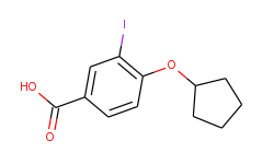4-(cyclopentyloxy)-3-iodobenzoic acid