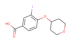 3-iodo-4-(tetrahydro-2h-pyran-4-yloxy)benzoic acid