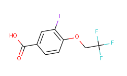 3-iodo-4-(2,2,2-trifluoroethoxy)benzoic acid