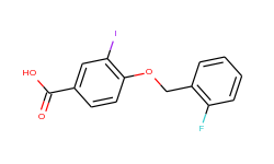 4-(2-fluorobenzyloxy)-3-iodobenzoic acid