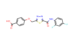 4-[(5-{[(2,4-difluorophenyl)amino]carbonyl}-1,3,4-thiadiazol-2-yl)methoxy]benzoic acid