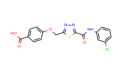 4-[(5-{[(3-chlorophenyl)amino]carbonyl}-1,3,4-thiadiazol-2-yl)methoxy]benzoic acid