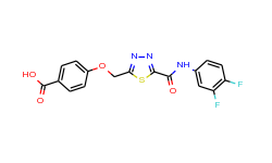 4-[(5-{[(3,4-difluorophenyl)amino]carbonyl}-1,3,4-thiadiazol-2-yl)methoxy]benzoic acid