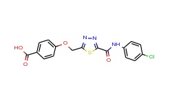 4-[(5-{[(4-chlorophenyl)amino]carbonyl}-1,3,4-thiadiazol-2-yl)methoxy]benzoic acid
