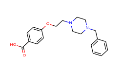 4-[2-(4-benzylpiperazino)ethoxy]-benzenecarboxylic acid