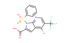 4-chloro-1-(phenylsulfonyl)-5-(trifluoromethyl)-1h-pyrrolo[2,3-b]pyridine-2-carboxylic acid
